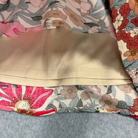 Shop The Mint Girls Set 10/12 Floral Ruffle Top Tweed Bow Skirt Fairy Princess - Picture 3 of 14